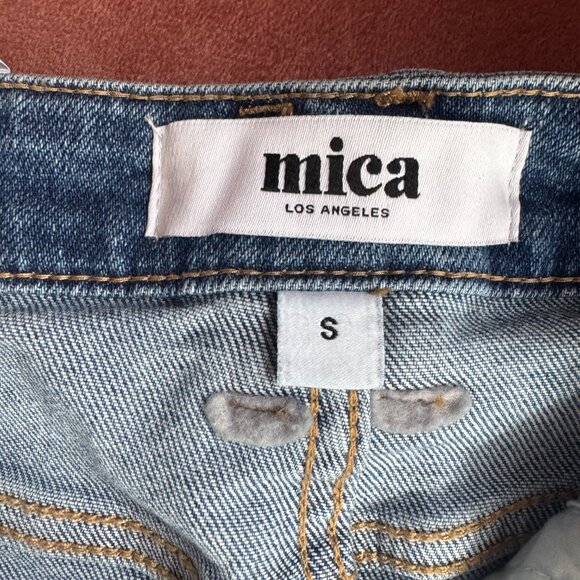 Mica Denim High Rise Mini Skirt Light Wash Small New with Tags - 0419 - Picture 3 of 7